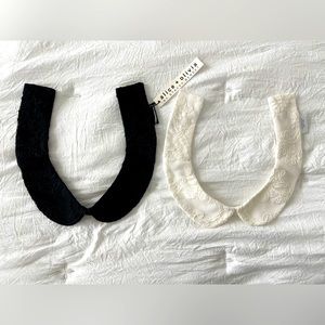 Alice + Olivia Detached Collar - Black and White